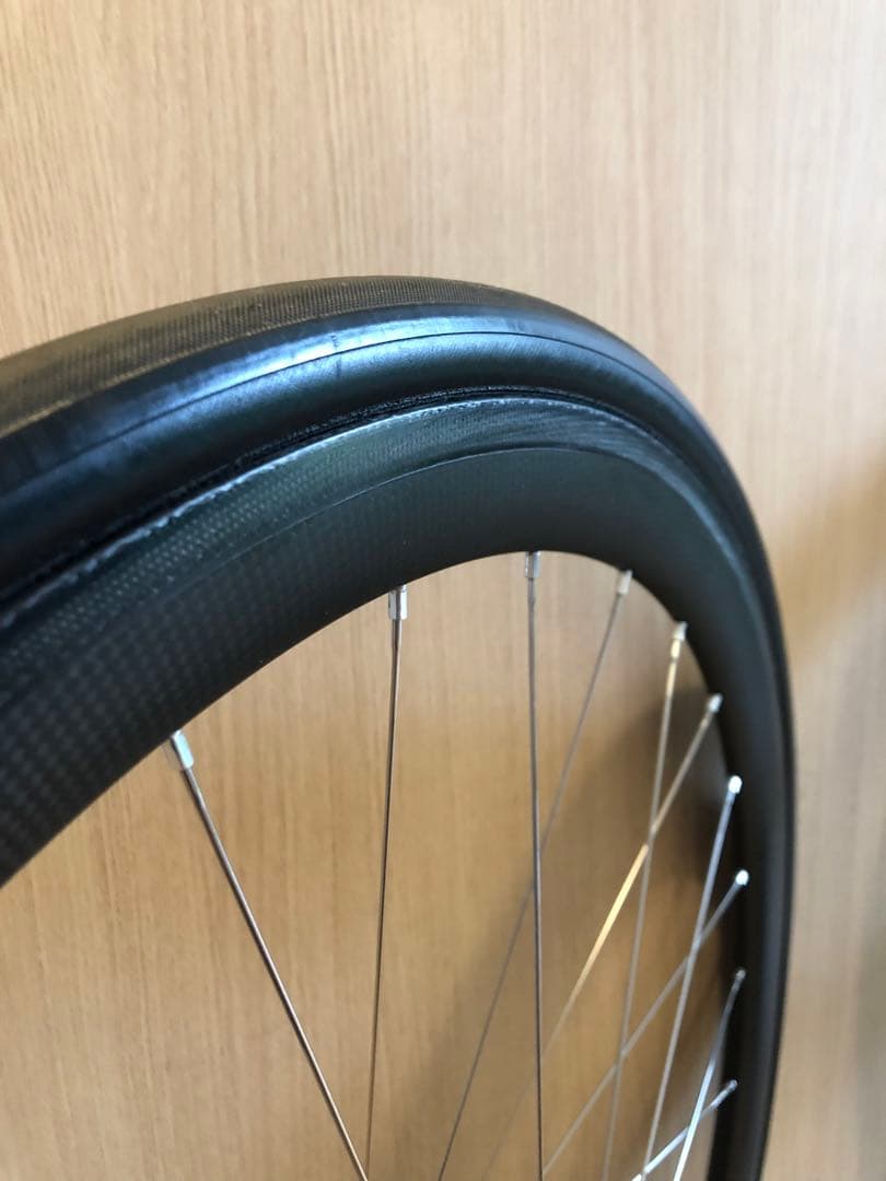 手組みカーボンホイール シマノ11s 軽量約1200g中古チューブラー 700C