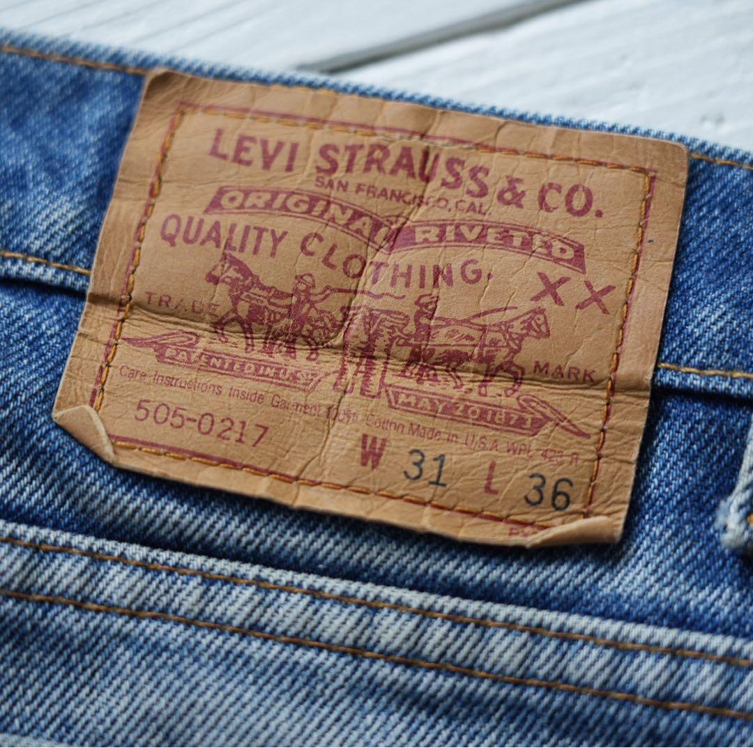 し*お様 【鬼ヒゲ・ハチノス】80s 90s Levi's 505 USA製　W