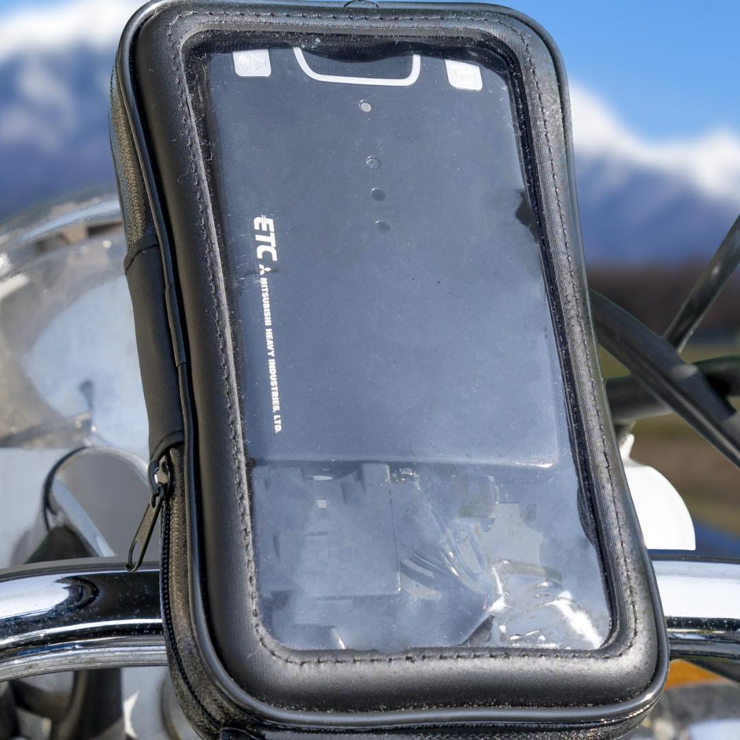 【バイク用】乾電池式ETC車載器 / 防水ケース付き / ポータブルETC
