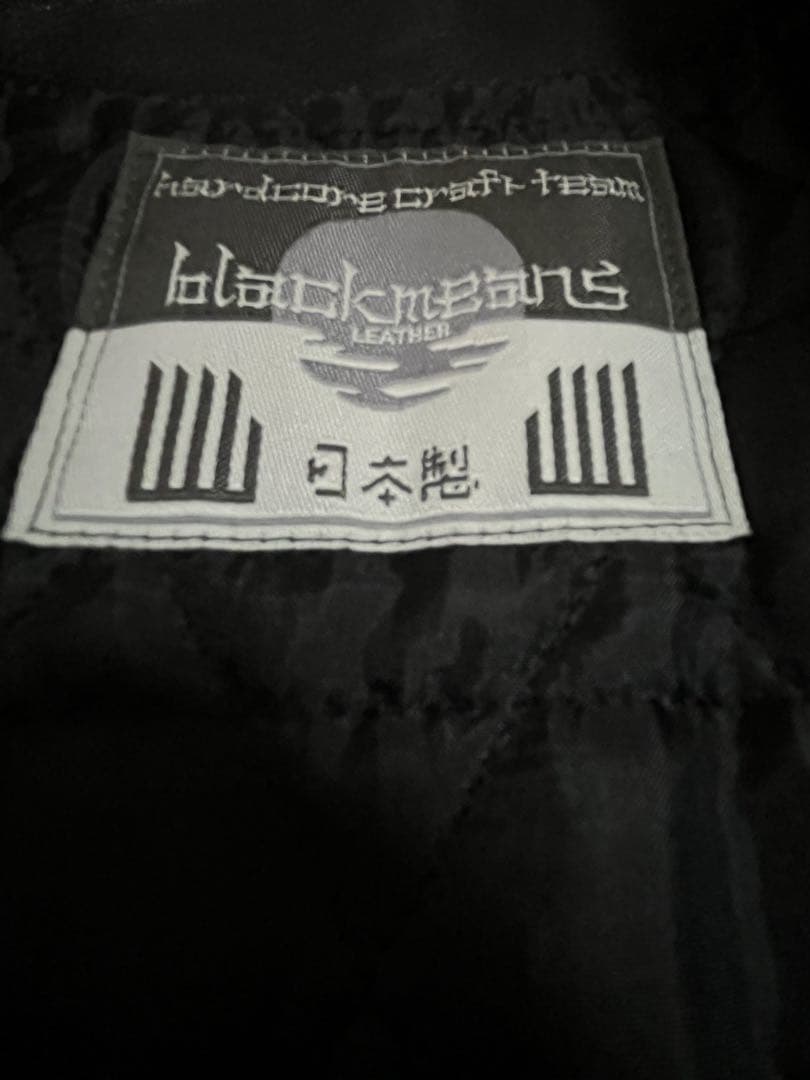 ジャケット・アウター blackmeans 945-74TJ07-5 (BLACKxGOLD ZIP)