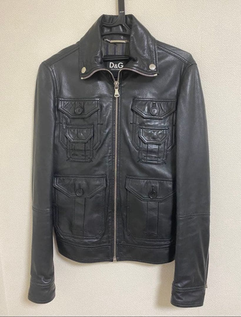 Dolce & Gabbana マルチポケット レザージャケット