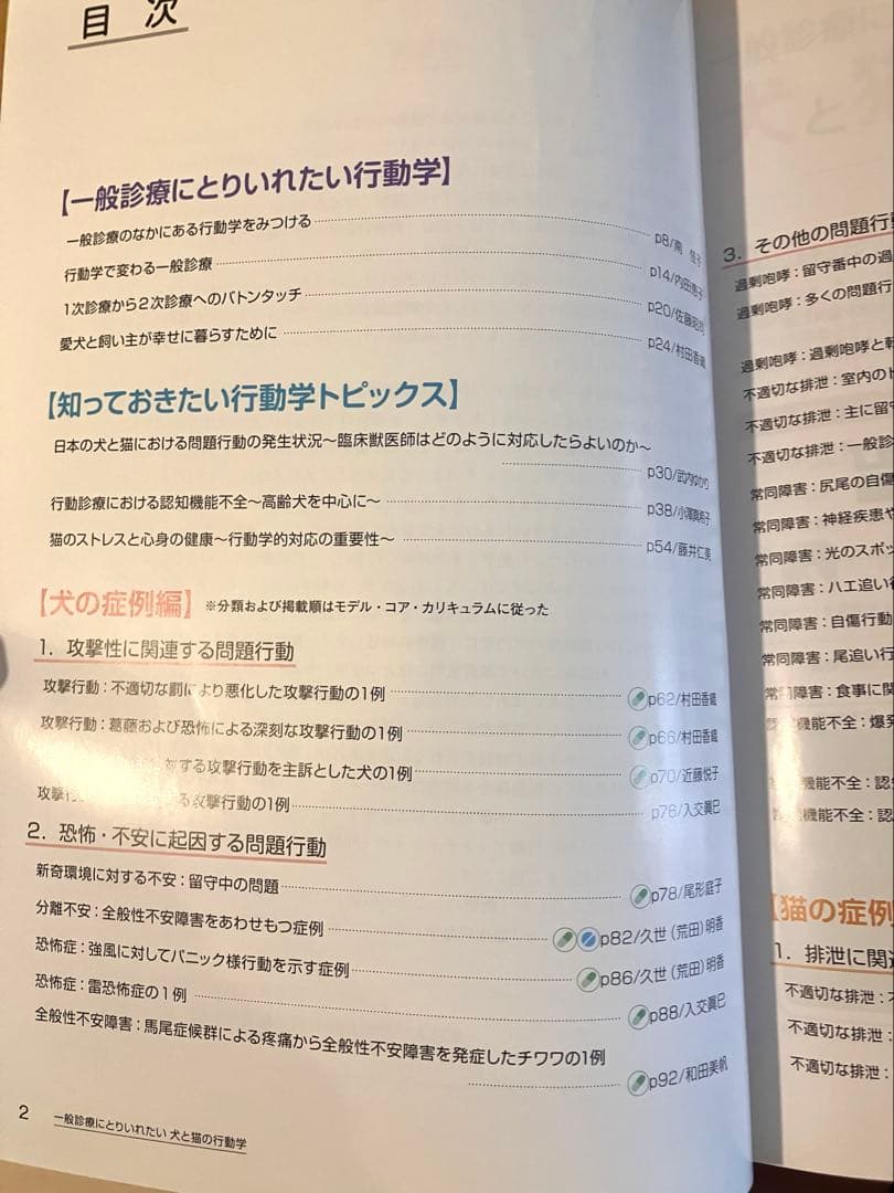 H*N様 一般診療にとりいれたい犬と猫の行動学 第2版