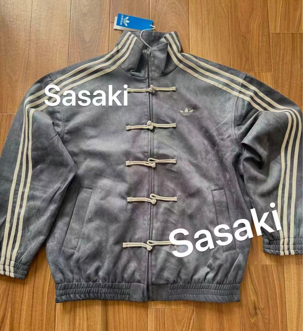即日発送海外限定adidas Originalsスエード トラックジャケット L
