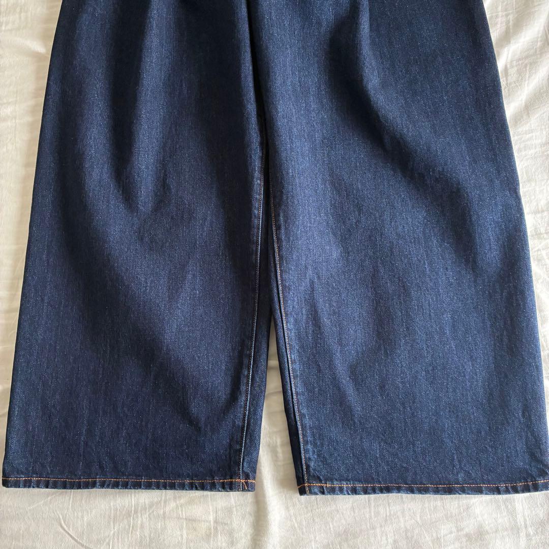 か*う様 Levi's WIDE PLEAT CROP W30 インディゴ
