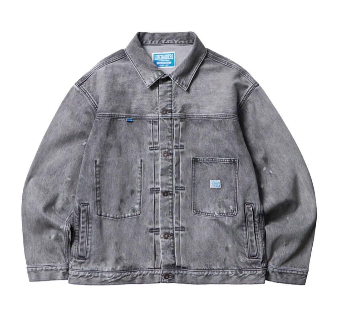 ジャケット・アウター LIBERAIDERS 23FW BLEACHED DENIM JACKET L