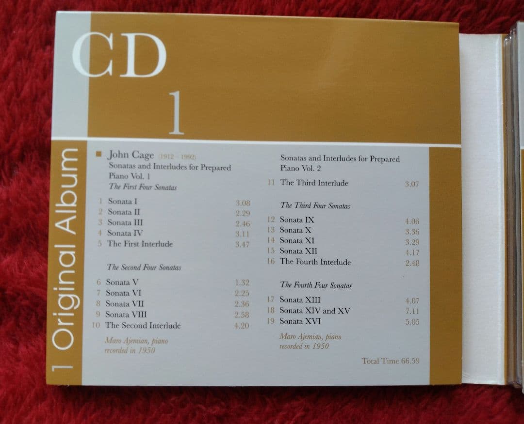 ジョン・ケージ　
3 Original Albums