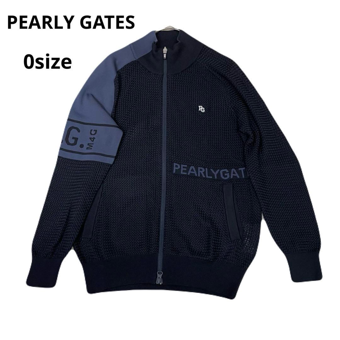未使用級　PEARLY GATES ニット　メッシュ　ネイビー ジャケット