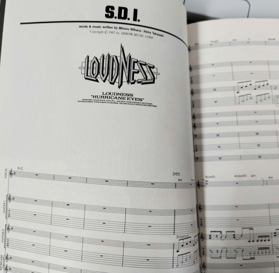 LOUDNESS HURRICANE EYES 楽譜