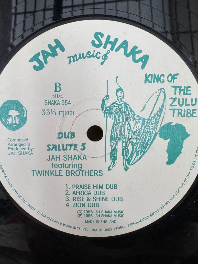 洋楽 Jah Shaka Dub Salute 5 Twinkle Brothers