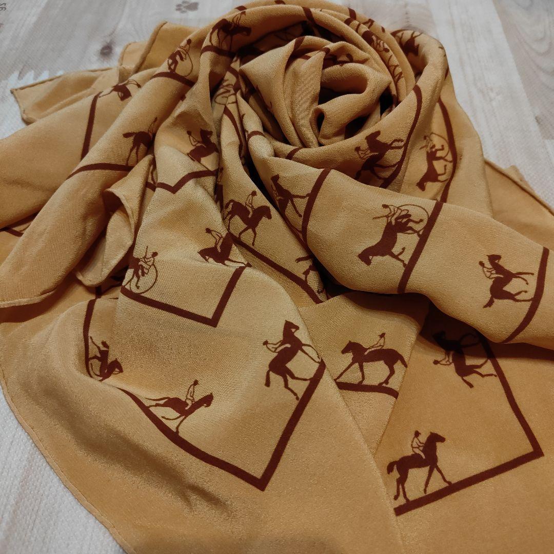 HERMES/エルメス カレ 馬術 シルク スカーフ 83cm角