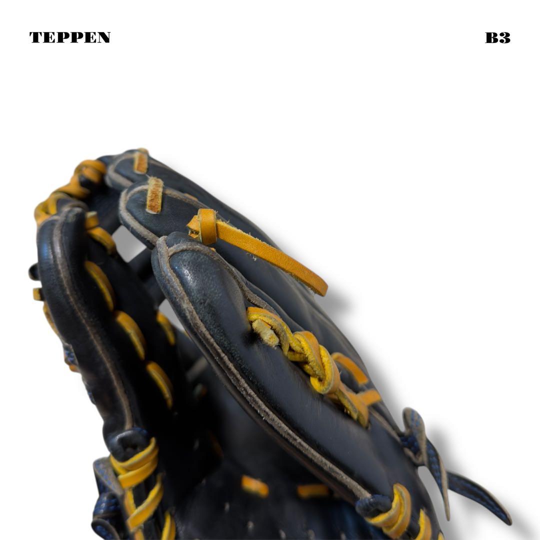 希少品！ TEPPEN テッペン 硬式 野球 内野手 グローブ グラブ ブラック