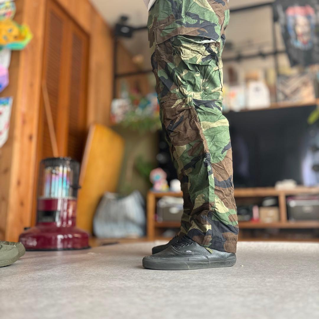 90s古着 米軍 BDU カーゴパンツ M-S ウッドランド 96年製