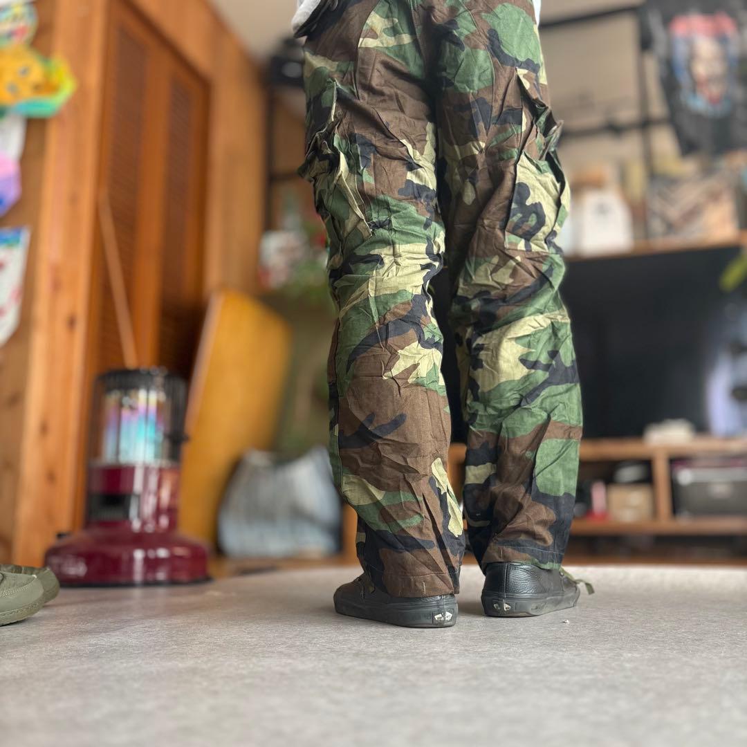 90s古着 米軍 BDU カーゴパンツ M-S ウッドランド 96年製