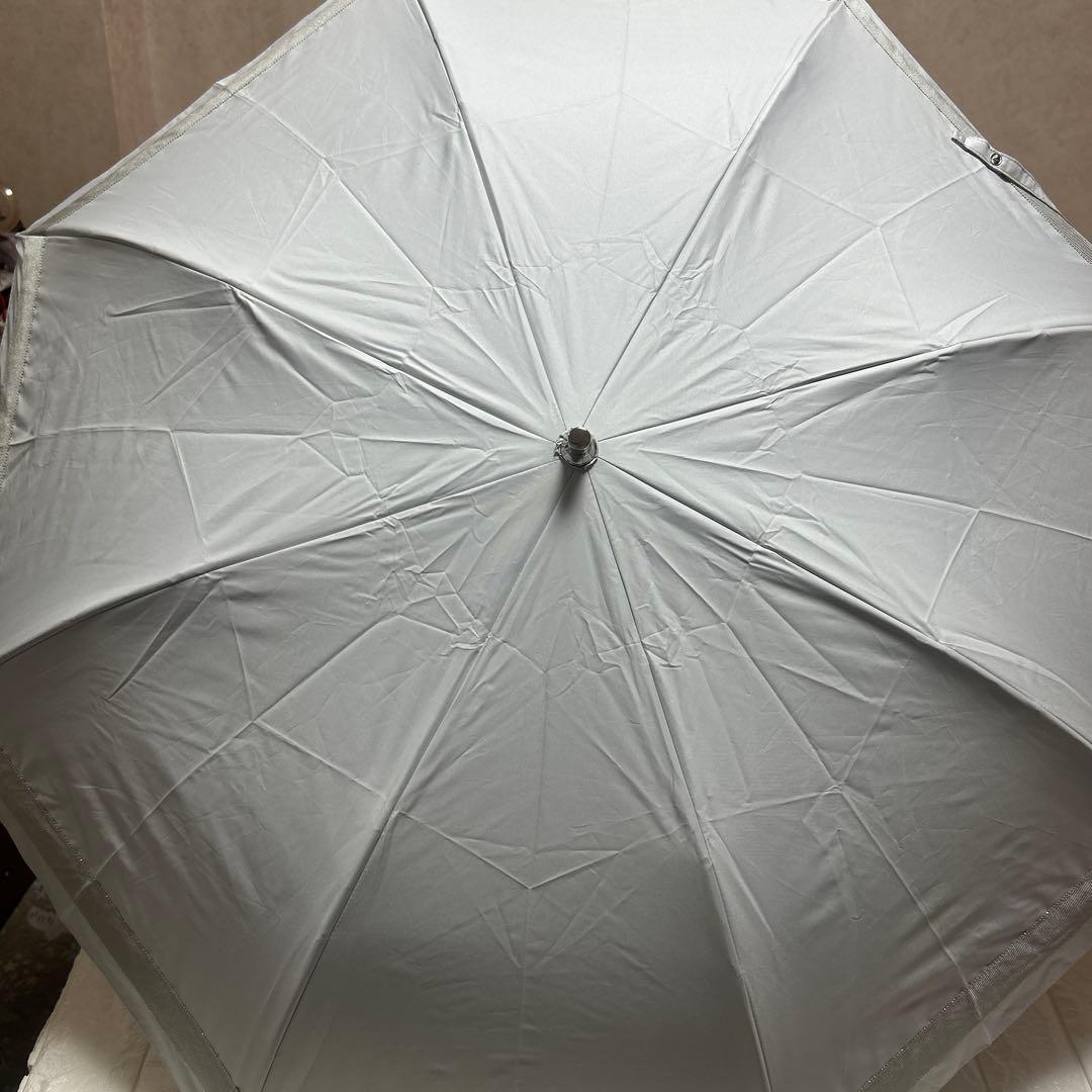 新品ジルスチュアート　コンパクト傘楽折り　晴雨兼用一級遮光　日傘　リボン