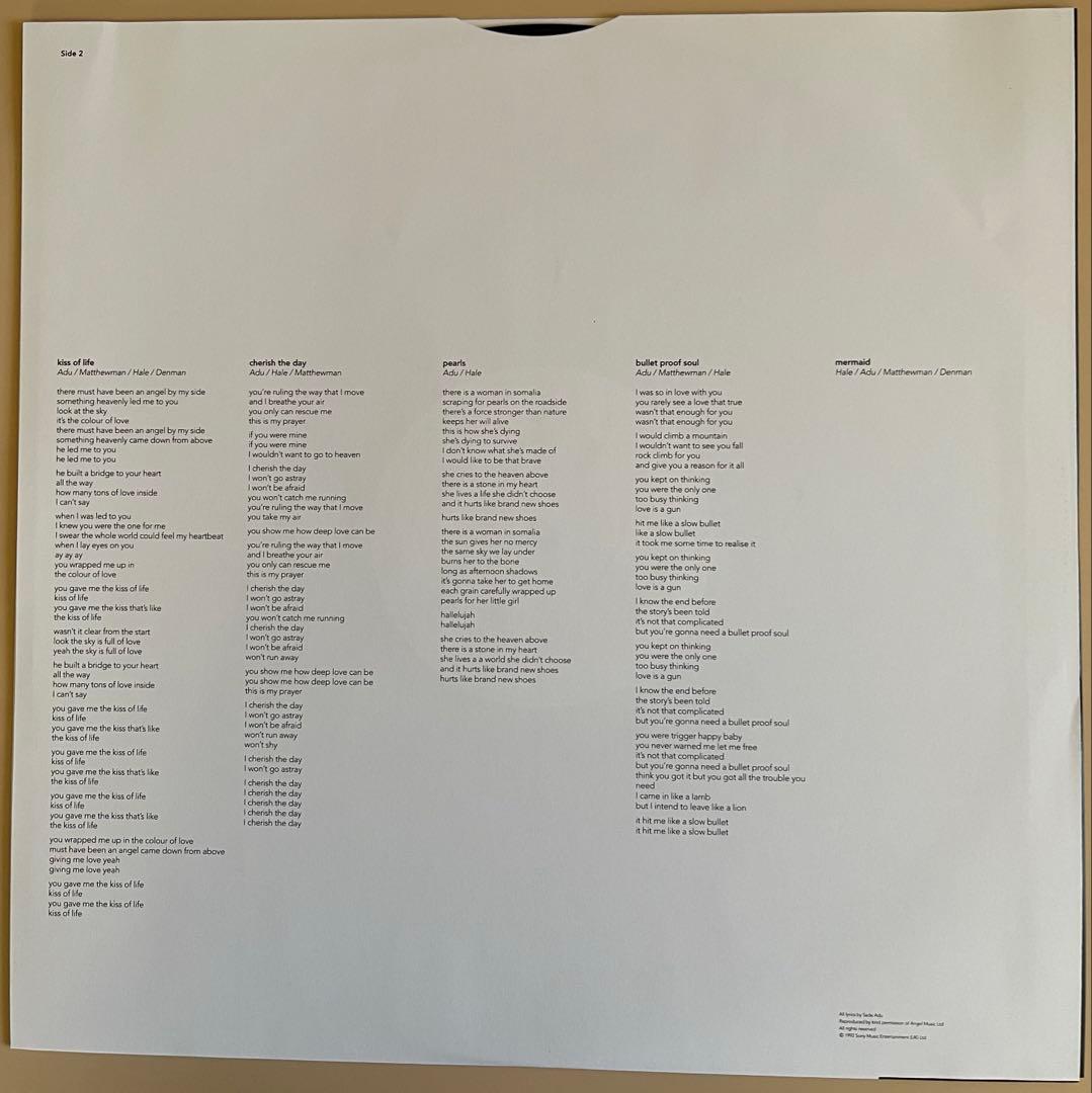 シャーデー　レコード　「Love Deluxe」