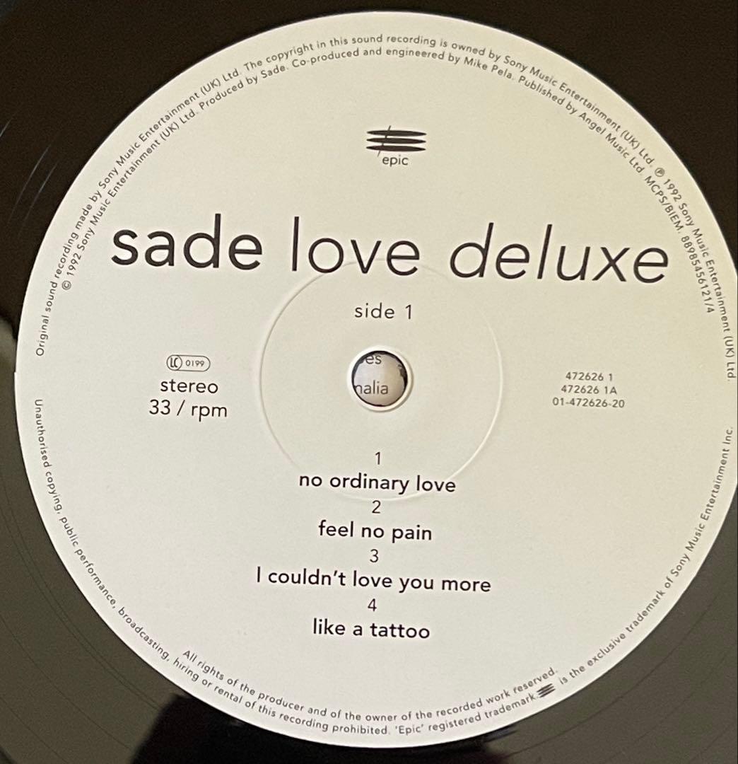 シャーデー　レコード　「Love Deluxe」