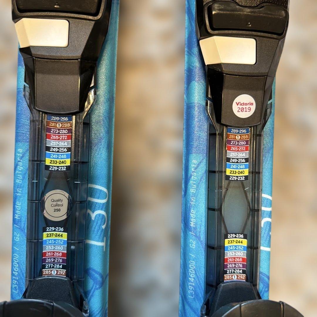 Salomon Lux JR スキー ピンク/青　130 ソフトケース付き