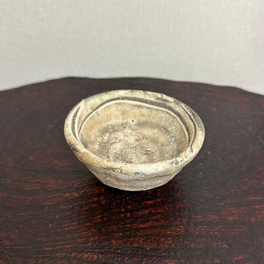 加藤委 川小牧粉引盃 ぐい呑み
