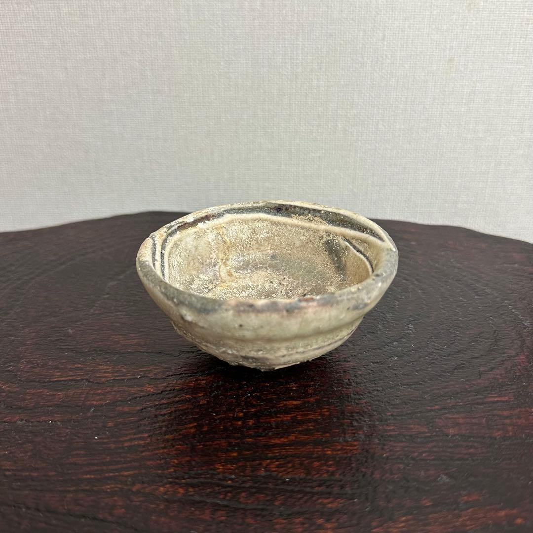加藤委 川小牧粉引盃 ぐい呑み