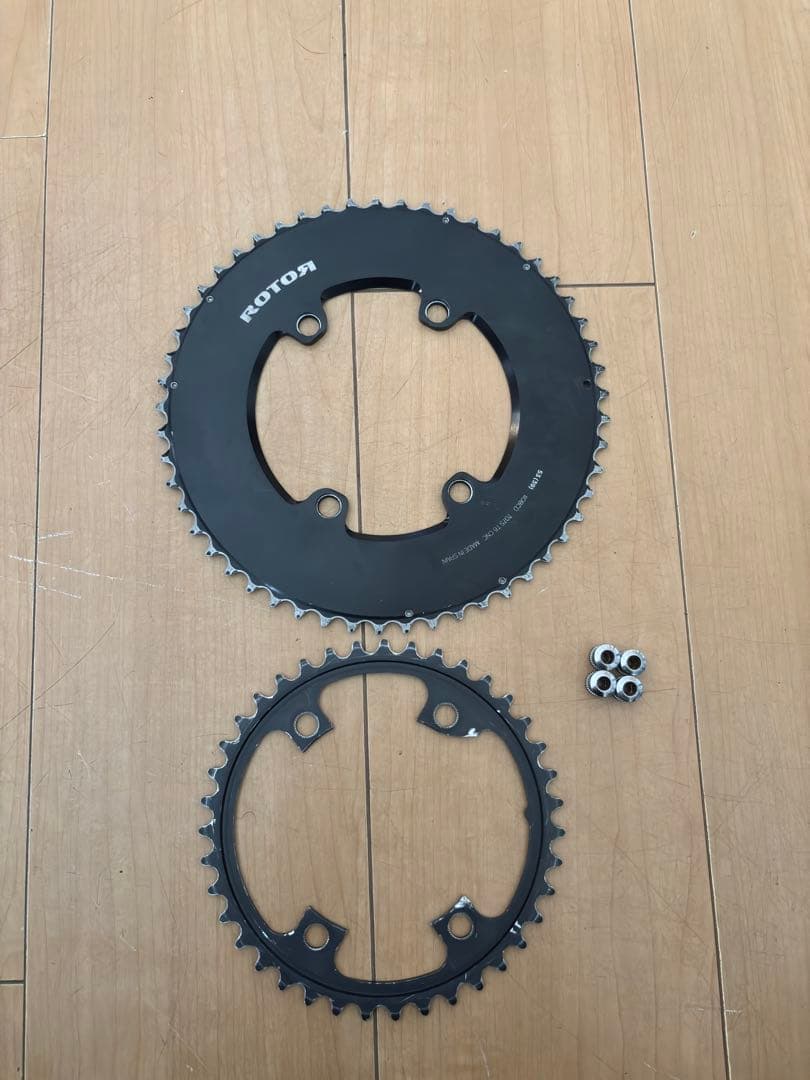 ROTOR エアロチェーンリング 53T/39T 110mm BCD