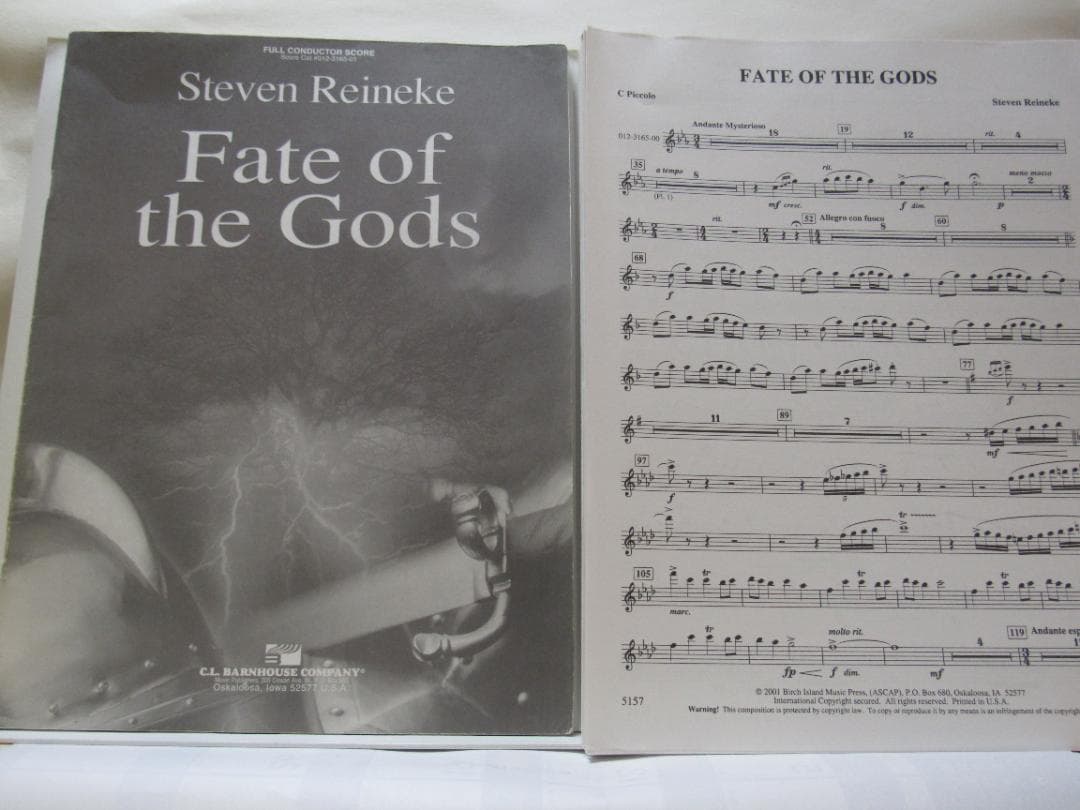 【吹奏楽輸入合奏譜】Fate of the Gods(S. Reineke)