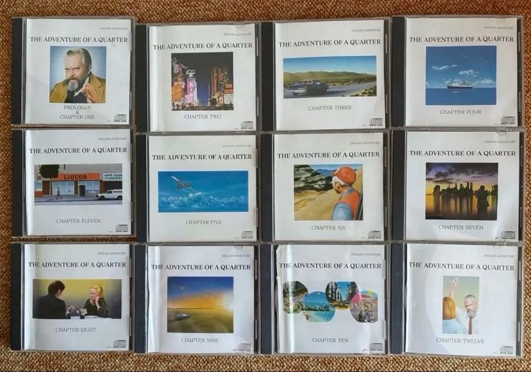 英語教材 ADVENTURE OF A QUARTER CD12枚＋書籍34冊