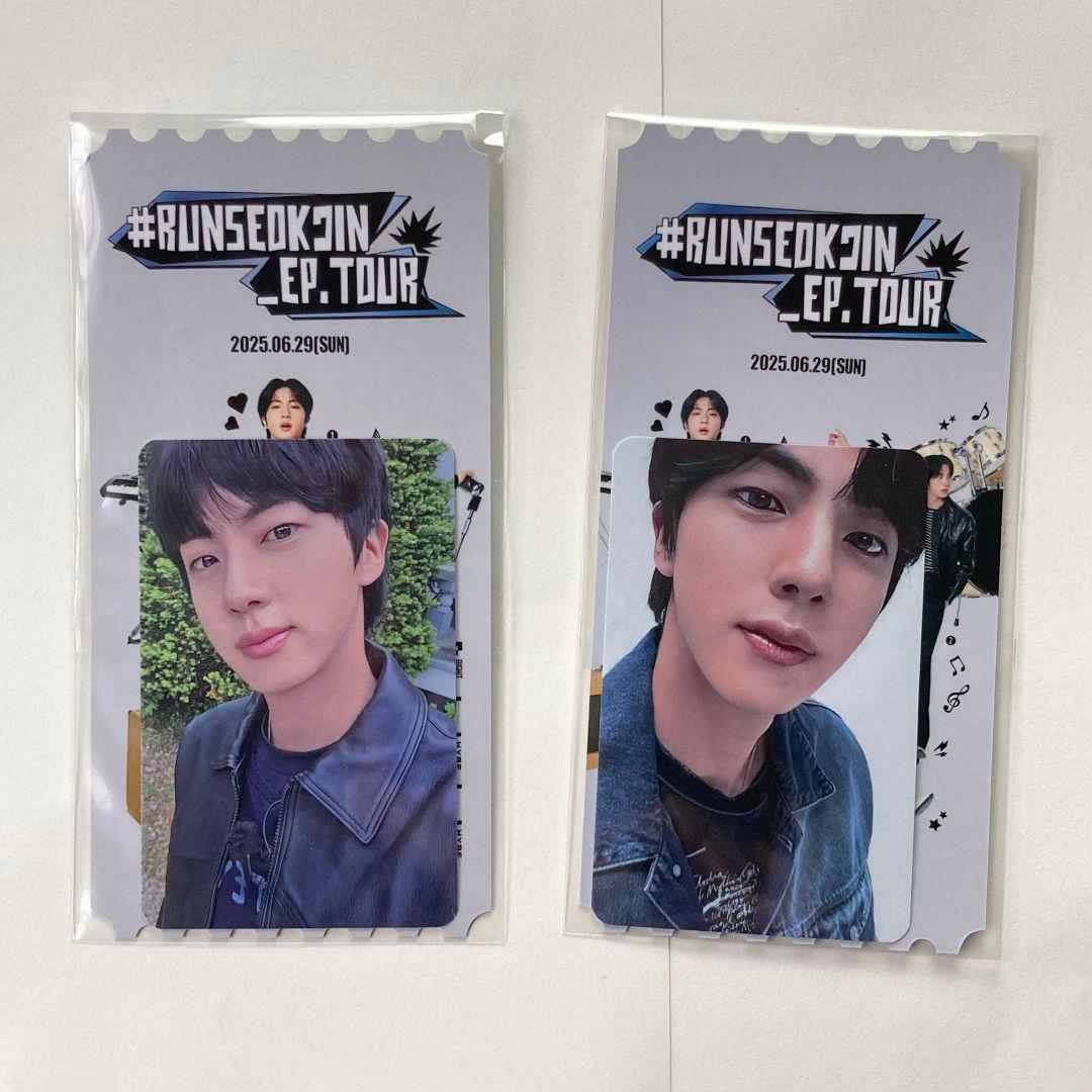 BTSジン RUNSEOKJIN_EP.TOUR LIVE PLAYトレカ2枚