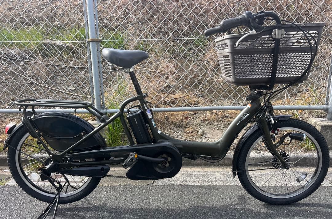 ヤマハPAS KISS 20インチ電動アシスト自転車前後新品タイヤ交換済