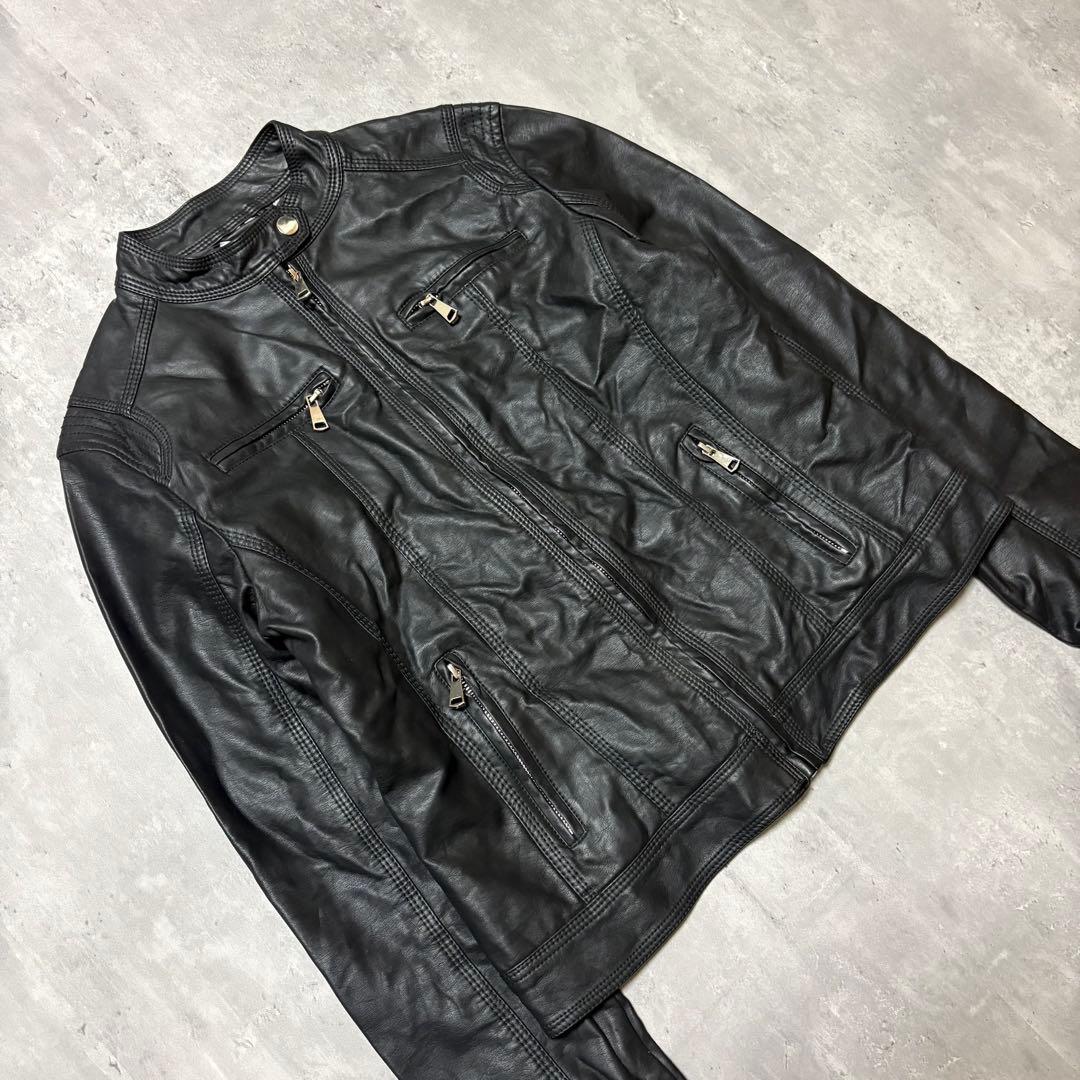 ジャケット・アウター 00s archive multi design leather jacket