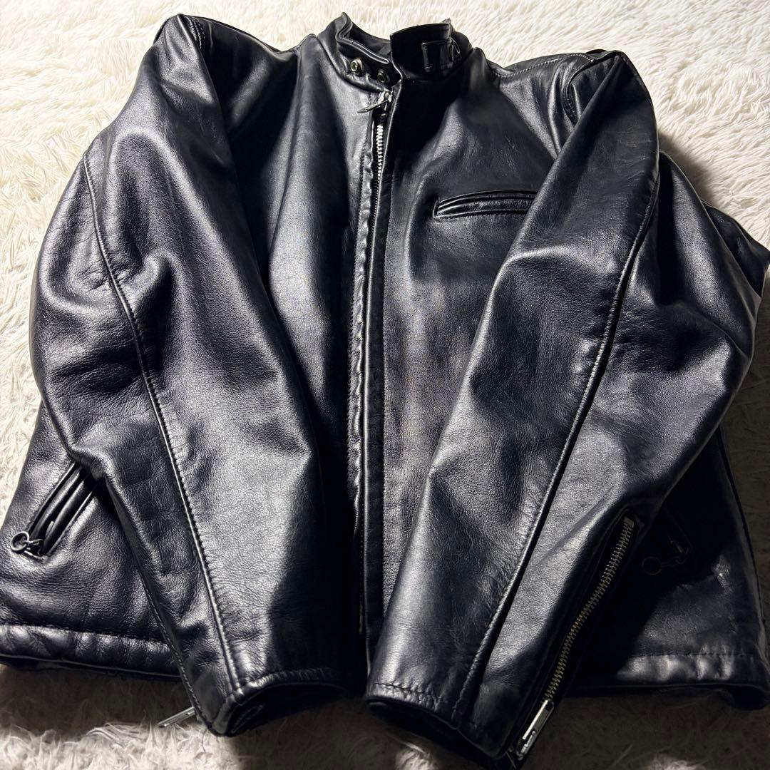 ア*ン様 【米国製】schott ライダースジャケット 641Q 本革　ブラック