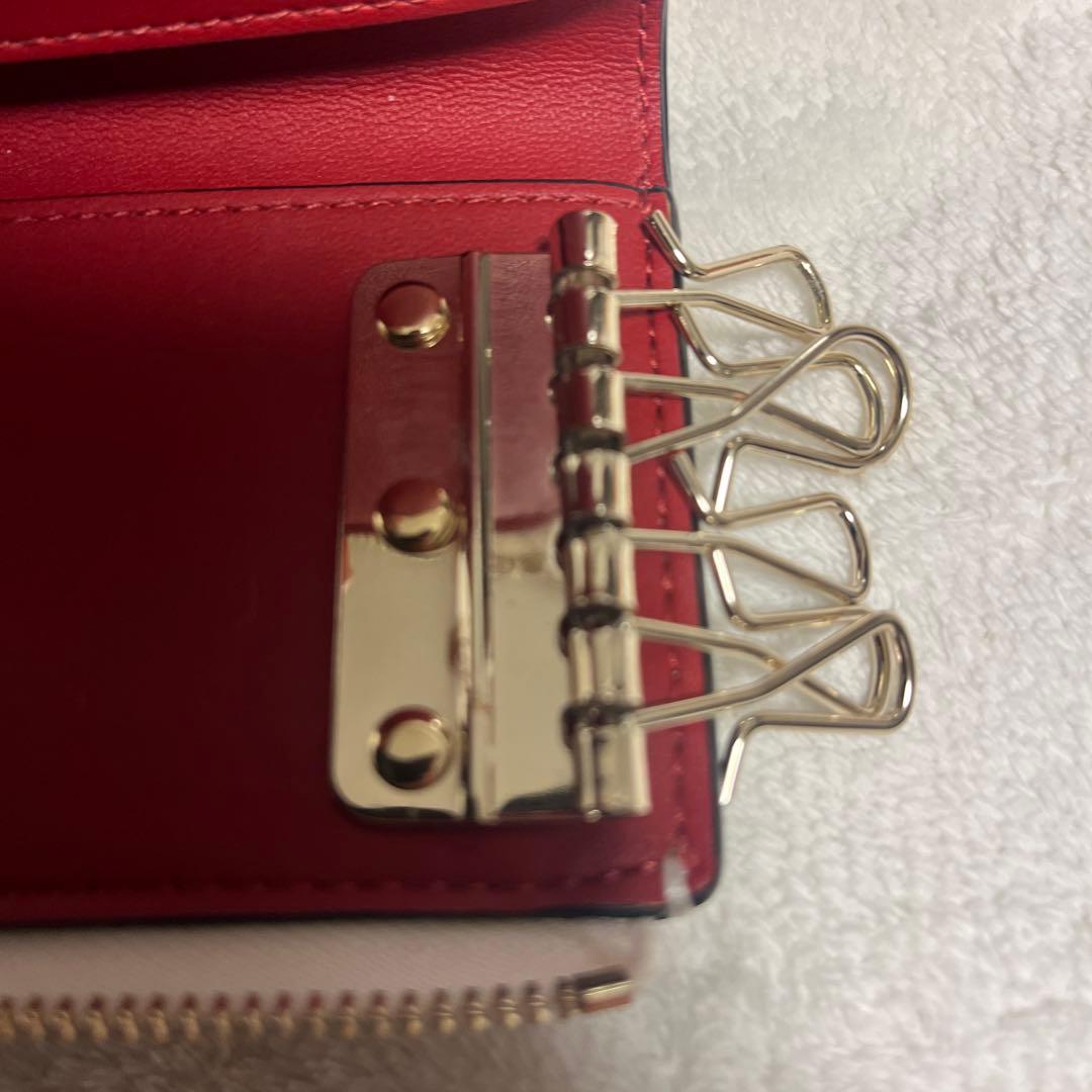 【美品】kate spade NEW YORK てんとう虫柄キーケー