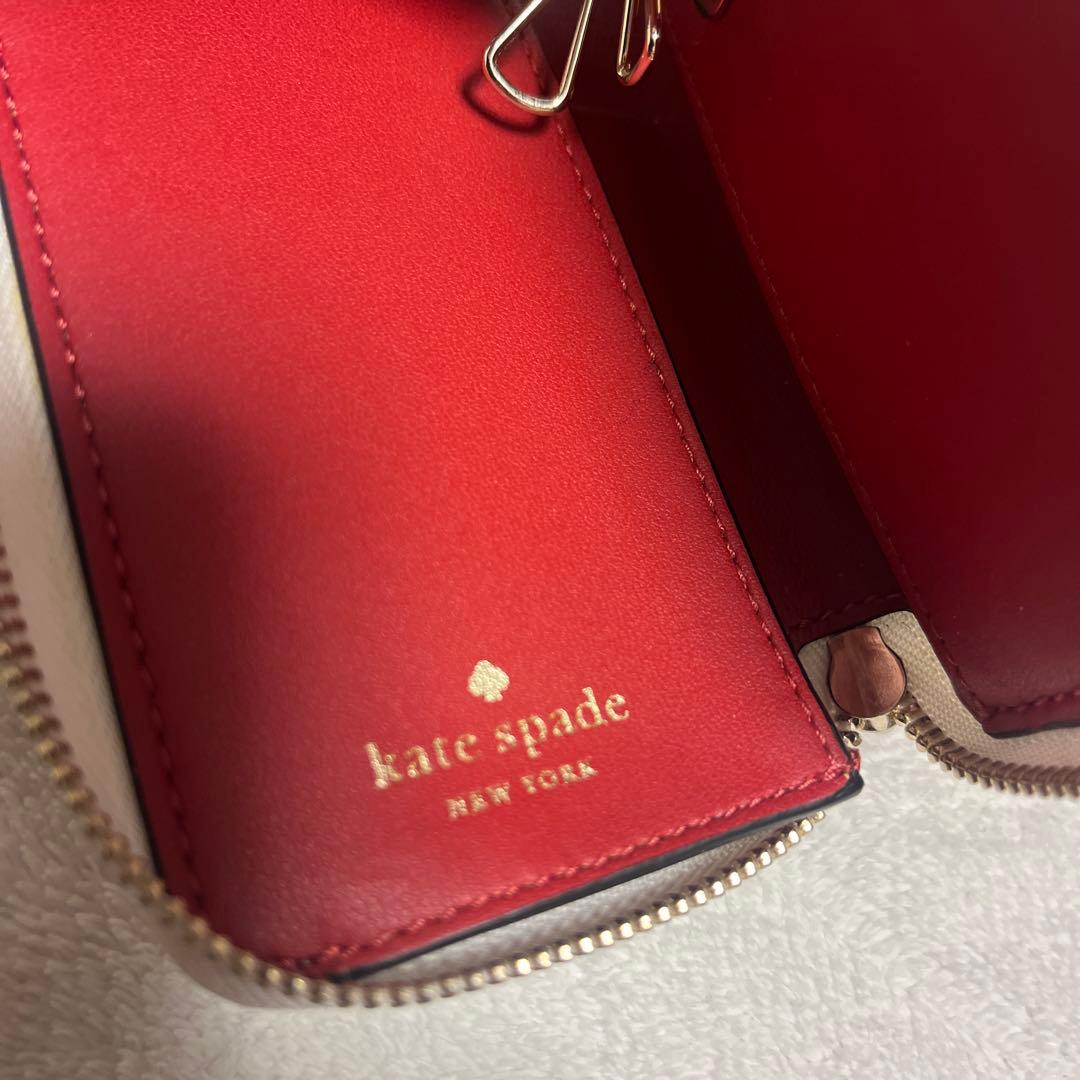 【美品】kate spade NEW YORK てんとう虫柄キーケー