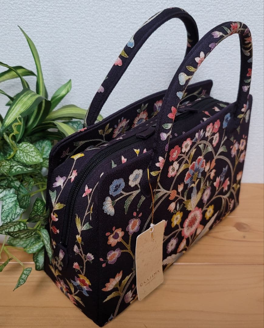 新品タグ付き　OKAJIMA　利休バック　和装バック　岡重