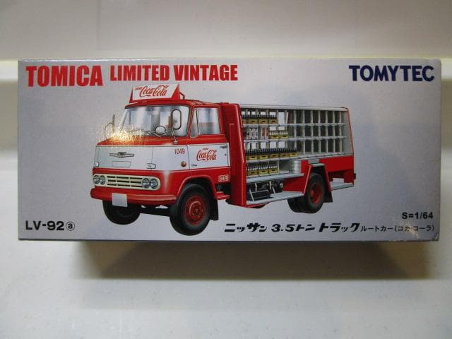 トミカLV/新品未開封コカ・コーラ トラックLV-92a 日産3.5トントラック
