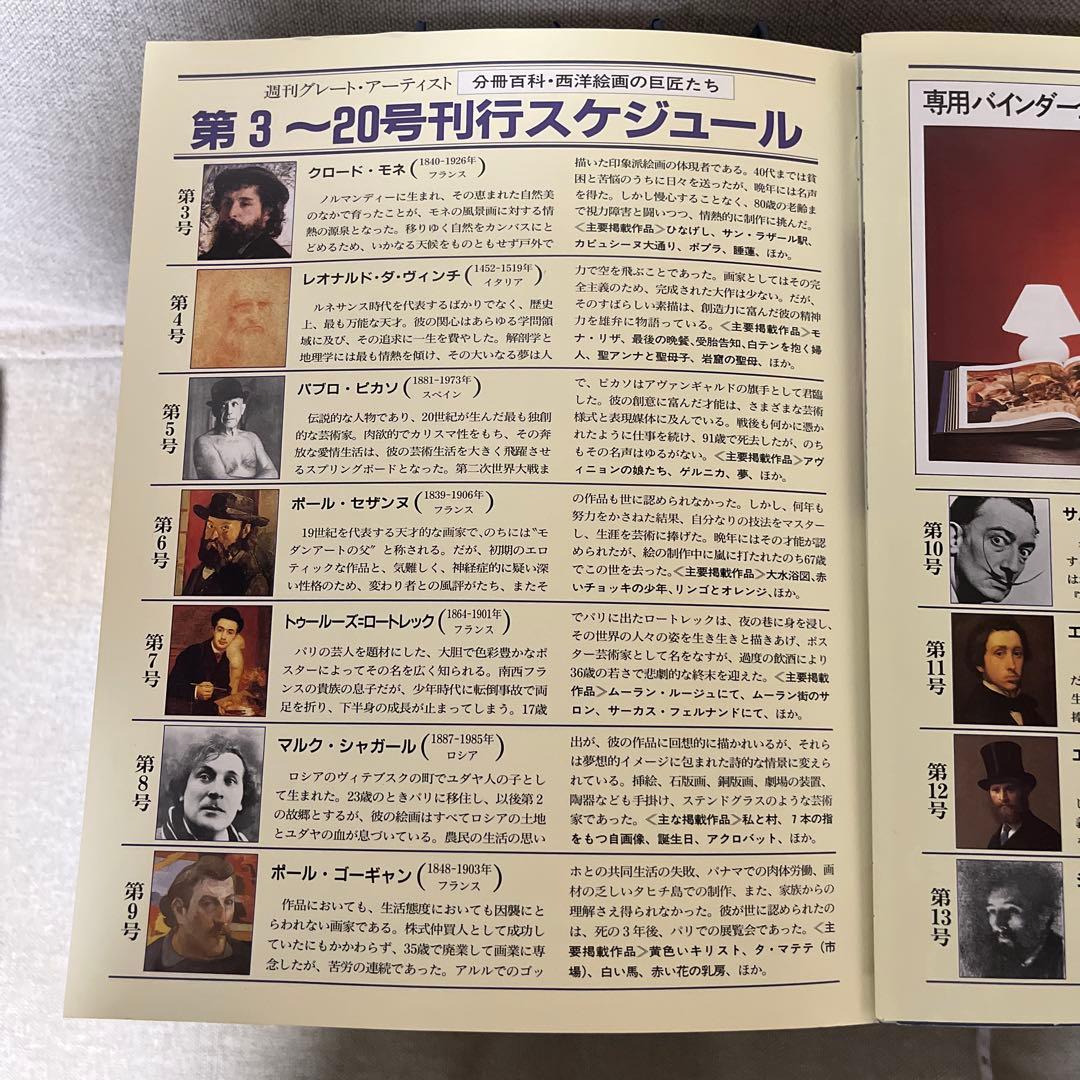 THE GREAT ARTISTS　週刊グレートアーティスト1号〜100号