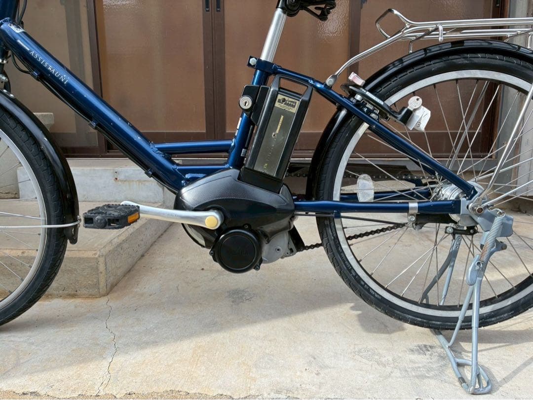 電動自転車　№8256 ブリヂストン　アシスタ　ユニ　24インチ　紺　神戸　大阪