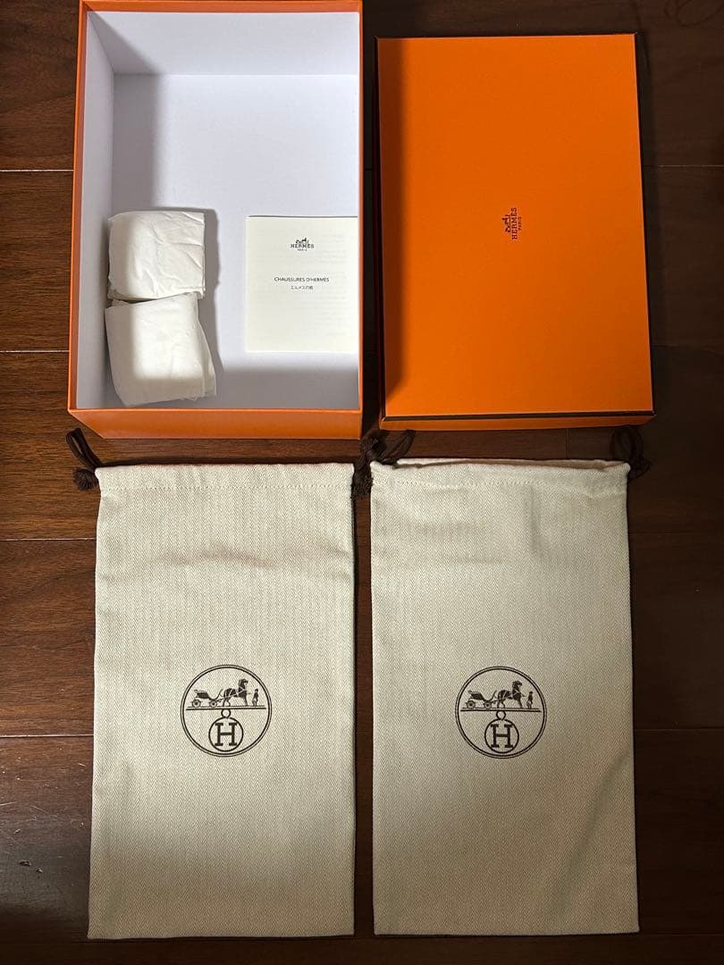 エルメス 6箱＋袋12枚＋リボン6箱分 シューズボックス 巾着 布袋