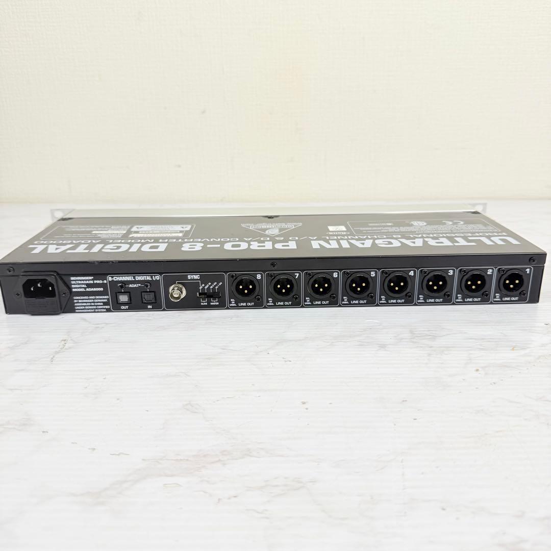 BEHRINGER　ADA8000　ULTRAGAIN PRO-8　動作品