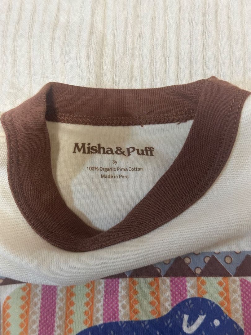 トップス misha and puff dog collage ringer tee