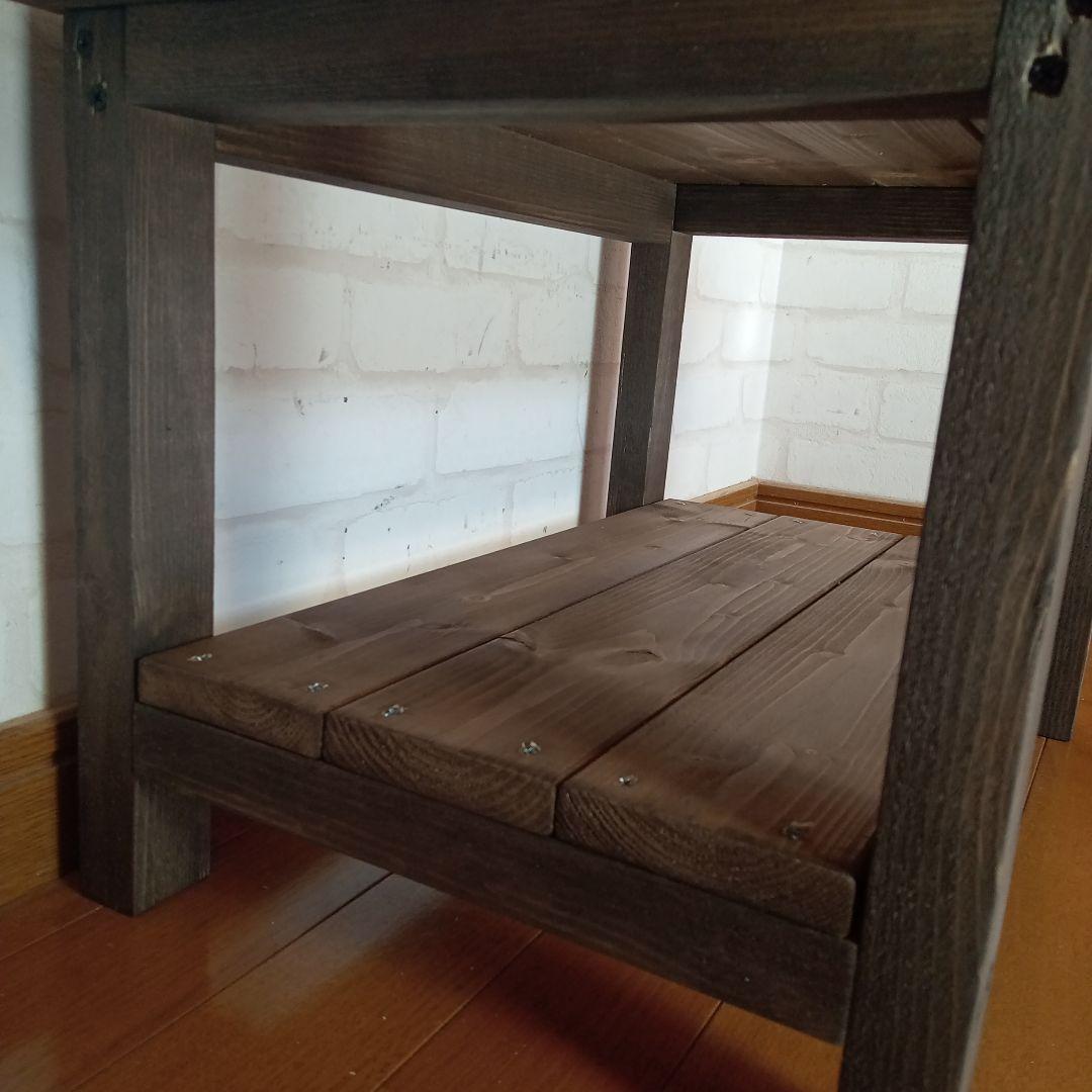 【ハンドメイド】男前カフェテーブル センターテーブル（ナチュラル）