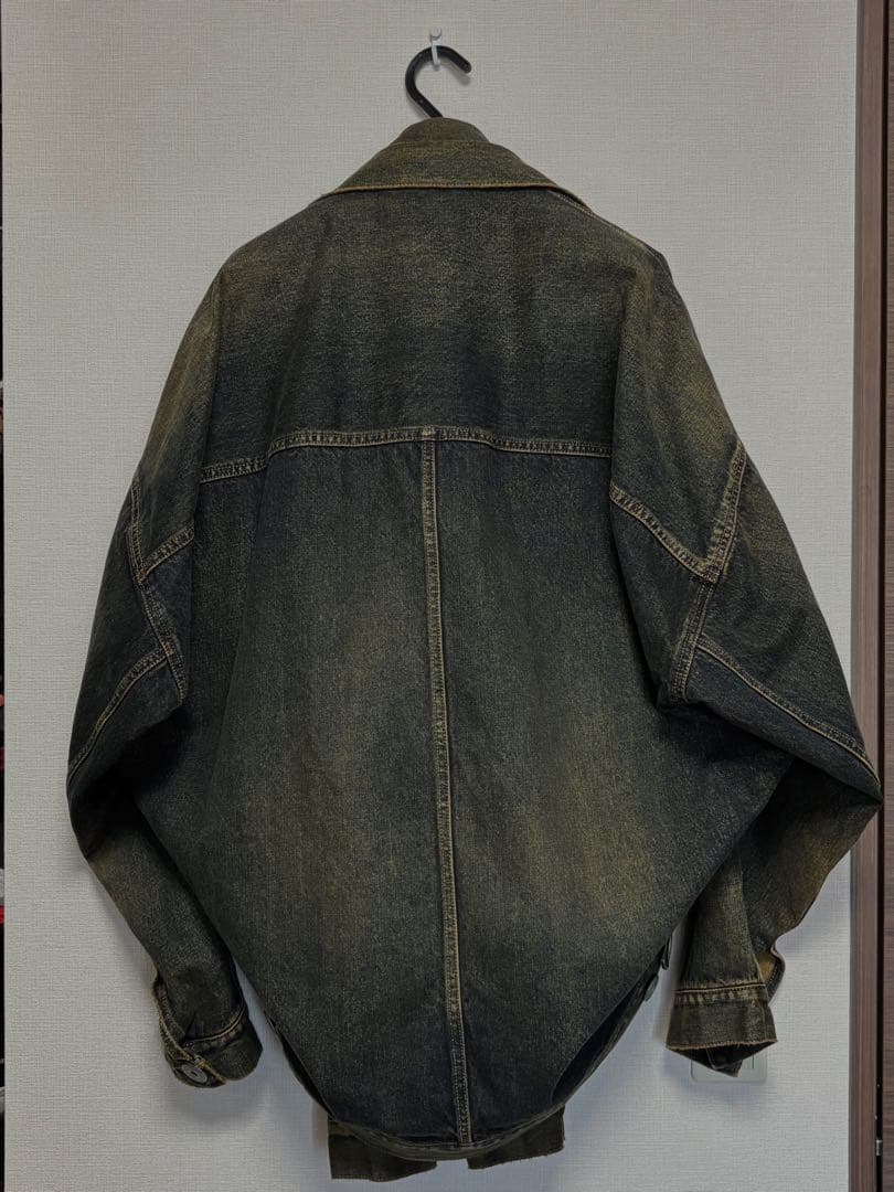 【ミハラヤスヒロ】FRONT LAYERED DENIM JACKET