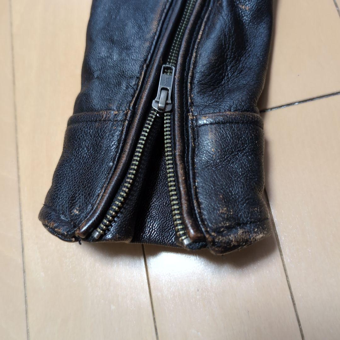 【JACKROSE】ヴィンテージ加工 ダブルライダース M