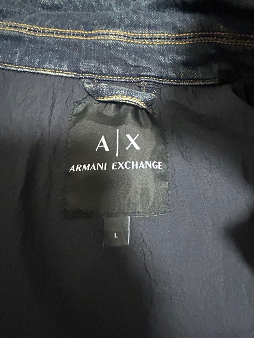 Armani Exchange ダークブルー デニムジャケット