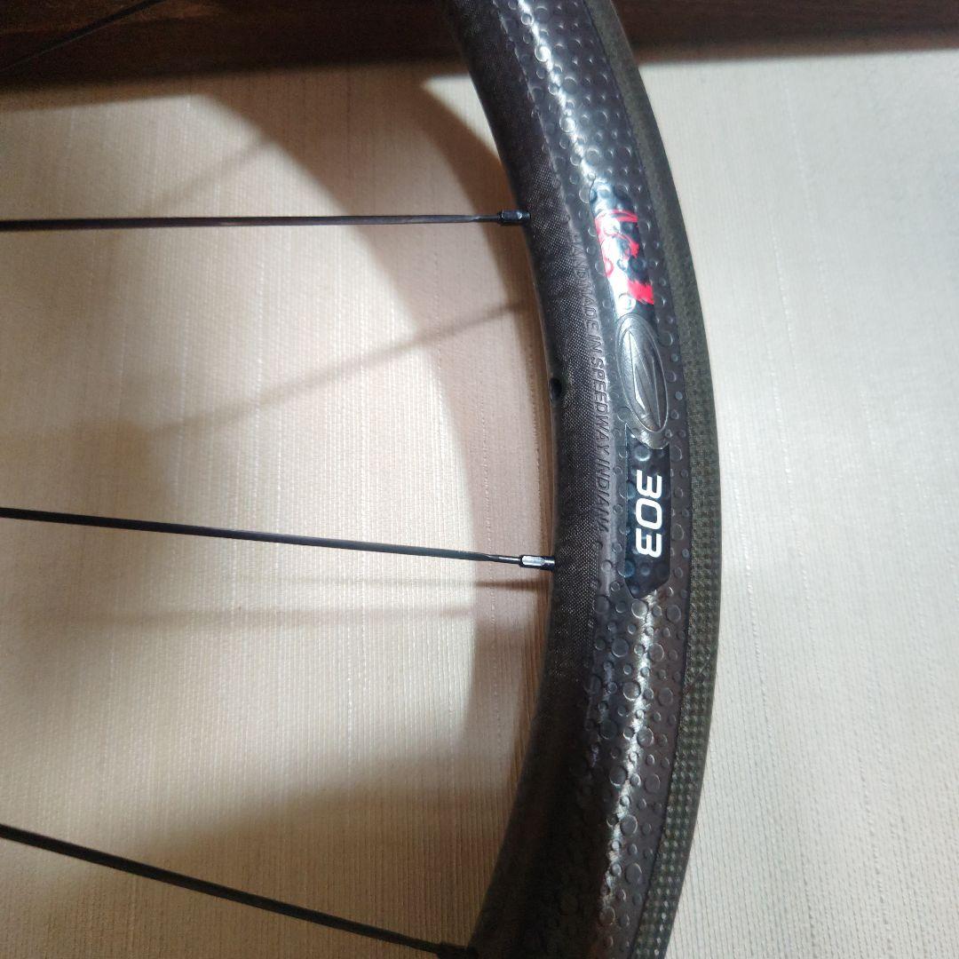 ZIPP303 ブルー フルカーボンクリンチャー リアジャンク扱い