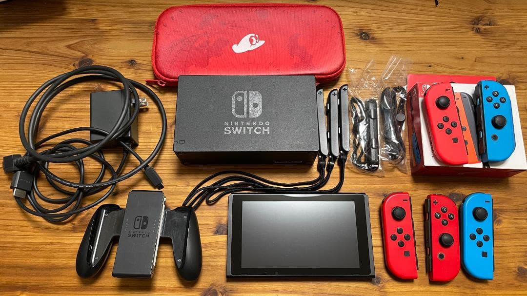 Nintendo Switch 本体 マリオver. Joy-Con5本+おまけ