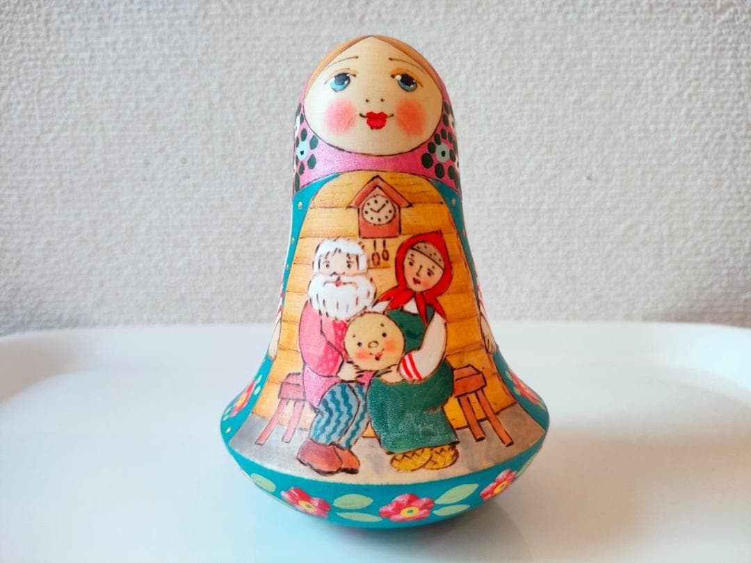 【LYH295】 ロシア雑貨、マトリョーシカ/起き上がりこぼし【おだんごぱん】