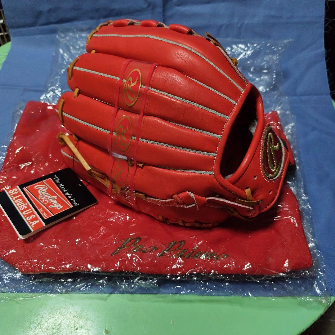 Rawlings Pro Primo 内野手用グローブ オレンジ×ライトブラウン