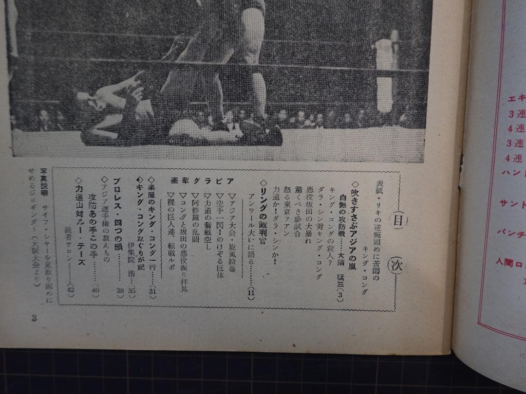 増刊プロレス 1955年（昭和30年） アジアの嵐 力道山