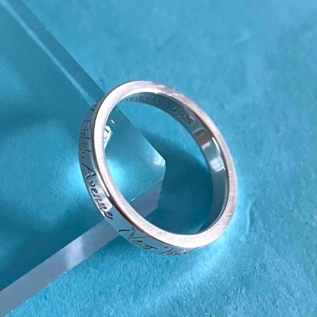 TIFFANY＆Co ティファニー ノーツナロー ニューヨーク リング 7.5号