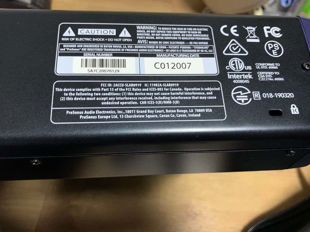 【送料込】Presonus STUDIOLIVE AR16c 少し難あり